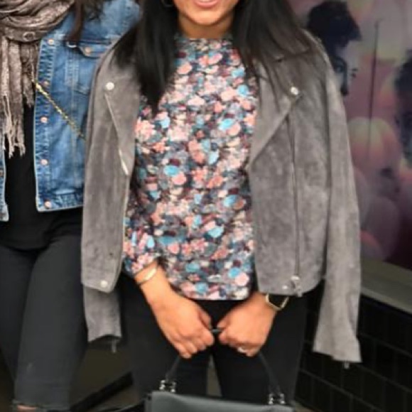 Blank NYC Jackets & Blazers - BLANK NYC Grey suede Moto jacket